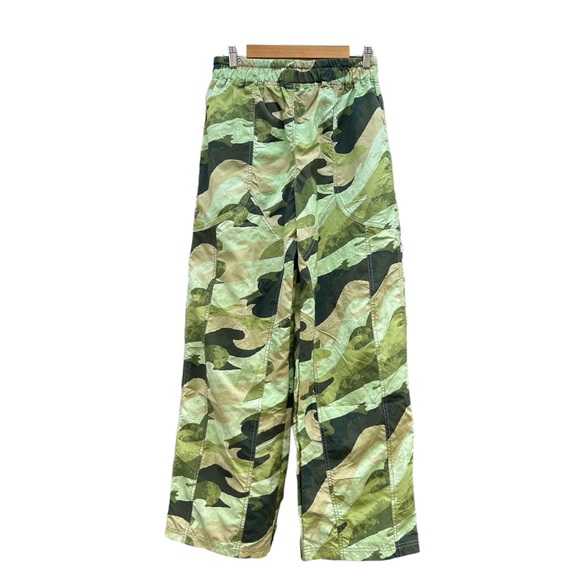 Free People FP Movement Stadium Printed Track Pants Green Camo NWOT SMALL - Picture 13 of 16